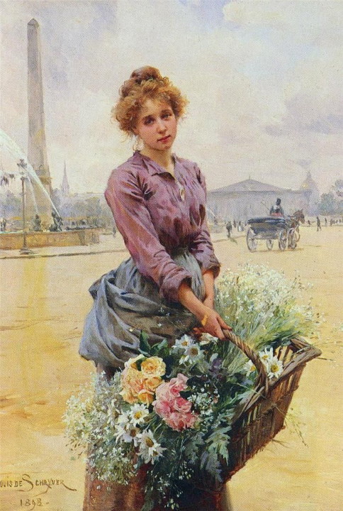 Продавщица цветов